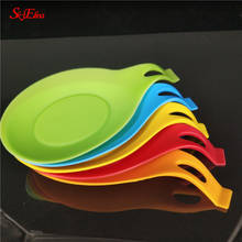 Hot Sale Silicone Spoon Insulation Mat Silicone Heat Resistant Placemat Tray Spoon Pad Drink Glass Coaster Kitchen Tool 5Z 2024 - buy cheap