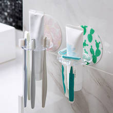 1PC Plastic Toothbrush Organizer Razor Shaver Storage Rack Self-adhesive Toothpaste Storage Holder Kitchen Bathroom Accessories 2024 - buy cheap