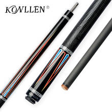 KONLLEN Carbon Fiber Shaft Pool Cue Stick 12.6mm 3/8*8 Radial Pin Joint147cm Technology Carbon Tube Inside Butt Billiard Cue Kit 2024 - buy cheap