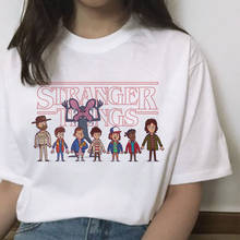 Camiseta stranger things 3 feminina, camiseta onze 2019, novo, hip hop, 90s, roupa feminina gótica, femme, streetwear, kawaii, de cabeça para baixo 2024 - compre barato
