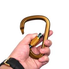 Climbing buckle Security Safety Master Lock 25KN Professional Carabiner D Shape Outdoor Rock Climbing Buckle Equipment 2024 - buy cheap
