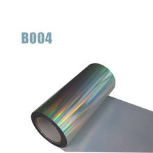 Free shipping 1 sheet 25cmx100cm hologram Heat Transfer Vinyl  Laser Colorful Silver Iron on Film HTV T-shirt DIY 2024 - buy cheap
