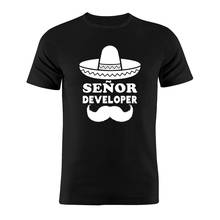 100% Cotton Unisex T Shirt Senor Developer Programmer Coder Spanish Funny Minimalist Artwork Gift Tee 2024 - buy cheap