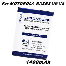 LOSONCOER-batería BX40 BX41 para Motorola MOTO RAZR 2 RAZR2 U9 V8 Z8 RIZR ZN50 V9 V9M, 1400mAh 2024 - compra barato