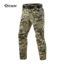 Летние мужские военные тактические походные брюки с несколькими карманами, брюки-карго для тренировок, размеры S-5XL, мужские армейские походные брюки 2024 - купить недорого