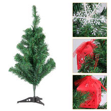 Artificial Decorated Christmas Tree Green Xmas Plastic Tree 60cm New Year Home Ornaments Desktop Decorations Christmas Tree 2024 - buy cheap