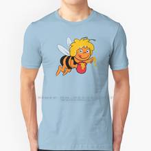 Maya The Bee - Tv Cartoons T Shirt 100% Pure Cotton Maya Bee Germany Retro Tv Vintage Series Cartoons Retro Vintage 70s 80s 2024 - buy cheap