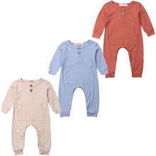 0-24M   Newborn Infant Baby Boys Girls Clothes Long Sleeve Romper Jumpsuit Outfit 2024 - buy cheap