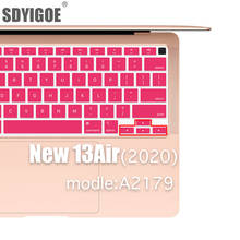 Funda protectora de silicona para teclado de ordenador portátil Apple air13 A2179, 2020, accesorios para mac 2024 - compra barato