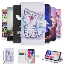 For teXet TM-5084 Pay 5 4G case cartoon Wallet PU Leather CASE Fashion Lovely Cool Cover Cellphone Bag Shield 2024 - buy cheap