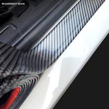 Cubierta de fibra de carbono para umbral de puerta de coche, película protectora antiarañazos para Volkswagen VW Passat B5 B6 B7 B8 2024 - compra barato