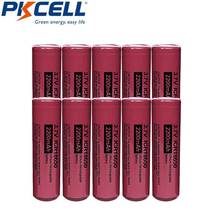 10Pcs/lot PKCELL 18650 li-ion Battery 3.7V 2200mAh ICR18650 Lithium Rechargeable Battery Batteries Bateria for Flashlight 2024 - buy cheap