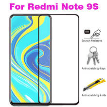 Funda completa de vidrio templado con pegamento para Xiaomi Redmi Note 9S, Protector de pantalla, película protectora para Xiaomi Redmi Note 9S 2024 - compra barato