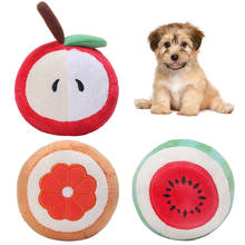 1PCS Pet Plush Toy Creative Cartoon Fruit Shape Pet Squeaky Toy Pet Bite Toy Dog Bite Sound Toy Pet Funny Toy Pet Supplies 2024 - buy cheap