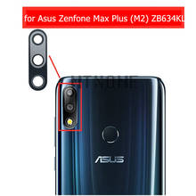 Asus zenfone max plus (m2) zb634kl, peça de reposição para câmera de celular, lente de vidro da câmera traseira com cola de 3m, 2 peças 2024 - compre barato