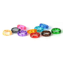 Fashion Multi-style Neutral Foil Paper Ring Neutral Transparent Wood Resin Ring Newly Designed Colored Women's Ring 2024 - buy cheap