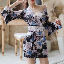 Kimono tradicional japonés de Geisha para mujer, bata de baño, vestido de fiesta Oriental Sexy, pijamas Yukata Haori, disfraz de Cosplay 2024 - compra barato