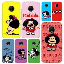 Mafalda-funda de teléfono para Motorola Moto G9 G8 G7 G6 G5S E6 E5 Power Plus Play One Action Macro Vision Coque 2024 - compra barato