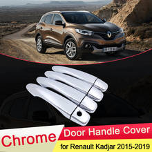 for Renault Kadjar 2015 2016 2017 2018 2019 Luxuriou Chrome Door Handle Cover Trim Catch Car Set Styling Stickers Accessories 2024 - buy cheap