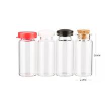 50 piezas 10ml 22x50mm deseo botellas de vacío claro de corcho/tapón de goma de Vial de botella de vidrio para vacaciones boda hogar Decoración Navidad 2024 - compra barato