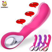 Vibrador de silicone para mulheres, dopamonkey, brinquedo sexual impermeável para ponto g, masturbação feminina 2024 - compre barato