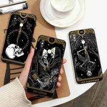 Tarot Cards Tattoo Horror prophecy Phone Case For Xiaomi Redmi note 7 8 9 t k30 max3 9 s 10 pro lite 2024 - buy cheap