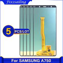 Pantalla LCD ORIGINAL SUPER AMOLED para Samsung Galaxy A7, 2018, A750, SM-A750F, A750F, repuesto de montaje de pantalla táctil, 5 uds. 2024 - compra barato