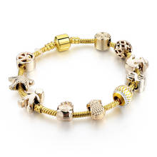 ATTRACTTO-Pulseras de cadena de serpiente para mujer, brazaletes de estrella de mar de oro, joyería de moda, SBR160017 2024 - compra barato