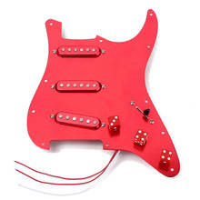 Prewired-Loaded SSS Pickguard Alnico V Pickups for Strat Guitar 2024 - buy cheap