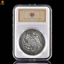 Twelve Constellations Capricorn Commemorative Coin Euro Tarot Wishing Sun God Antique Silver Copy Coins Decoration Accessories 2024 - buy cheap