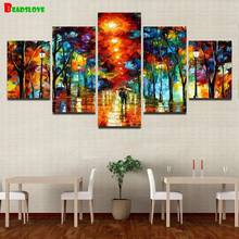 Autumn Trees Rain lover Diamond Painting Diy Full Square Round Drill 5D Diamond Embroidery 5 piece Mosaic Needlework wall decor 2024 - buy cheap