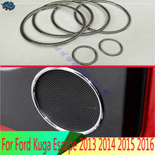 For Ford Kuga Escape 2013 2014 2015 2016 ABS Chrome Speaker Cover Interior Trim Side Door Stereo Bezel Collar Ring Garnish Moldi 2024 - buy cheap