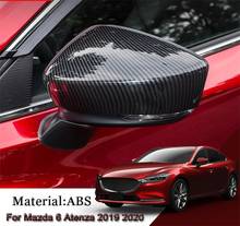 Cubierta de marco de espejo retrovisor lateral para Mazda 3 M3 Axela 2019 2020, embellecedor de Panel, accesorios de estilo de coche 2024 - compra barato