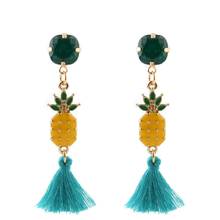 Zouchunfu Bohemia tassel long earrings for women statement earrings delicate cotton earrings 2020 fashion women jewelry 2024 - buy cheap