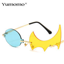 Sunglasses Women 2021 Fashion Punk Dissymmetry Sun Glasses Classic Retro Glasses Frameless UV400 Eyewear 2024 - buy cheap