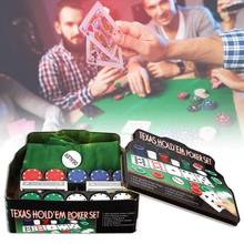 Набор покерных чипов 21 точечная железная коробка с 200 ЧИПАМИ скатерть и развлекательные игры в покер казино для техасских игр Holdem Blackjack 2024 - купить недорого