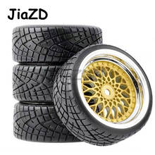 1/10 Flat Car Drift Tires Tyre and 12mm Hex Wheel Rim For HSP HPI HH0232 1:10 Model On Road RC 12mm Hex Accessory 2024 - buy cheap