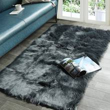 Super Soft Fluffy Bedroom Rug Luxurious Plush Faux Fur Sheepskin Area Rug Living Room Carpet Home Decor Kids Girls Shaggy Carpet 2024 - buy cheap