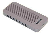 Adaptador de carcasa SSD USB3.1 tipo C NVMe, Conector de clave M, convertidor M.2 NGFF a USB 3,1, caja de disco duro HDD de aluminio 2024 - compra barato