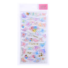 Pegatinas de papelería Kawaii 3D, pegatinas de mariposa para planificador diario, pegatinas decorativas de viaje para móvil, álbum de recortes, manualidades DIY, 1 ud. 2024 - compra barato