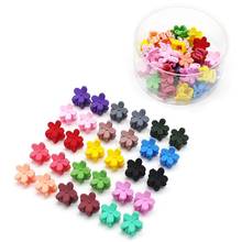 coxeer 30Pcs/Set Solid Color Hair Claw Clips Creative Flower Decor Cute Mini Jaw Clip Hair Claw Clamp For Women Hair Accessories 2024 - buy cheap