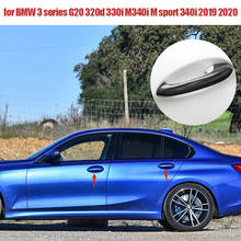 Для BMW 3 серии G20 320d 330i M340i M Sport 340i 2019 2020 автомобильный Стайлинг из настоящего углеродного волокна внешняя крышка дверной ручки 2024 - купить недорого