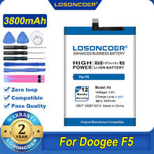 100% Original LOSONCOER 3800mAh For Doogee F5 Battery 2024 - buy cheap