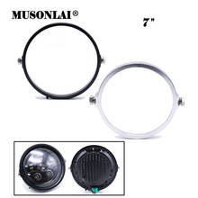 Anillo embellecedor de faro delantero led para motocicleta, accesorio para Harley Davidson Electra Glide Street Glide Fat Boy Road King Heritage Softail, 7 pulgadas 2024 - compra barato