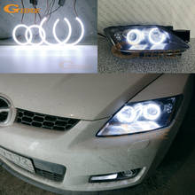 Excellent Ultra bright COB led angel eyes halo rings Day Light For Mazda cx7 cx 7 CX-7 2006 2007 2008 2009 2010 2011 2012 2024 - buy cheap