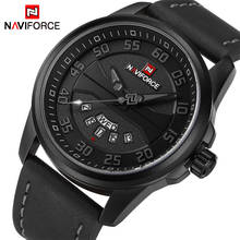 NAVIFORCE Men Fashion Casual Watches Luxury Brand Men's Quartz Clock Man Leather Strap Army Military Sports Wrist Watch NF9124 2024 - buy cheap