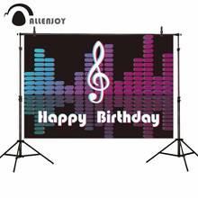 Allenjoy Birthday Party Clothes Vedio Music Note Party Photography Backdrop Celebrate Background Photophone for Photo Studio 2024 - buy cheap