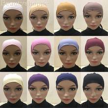 Full Cover Inner Muslim Cotton Hijab Cap Islamic Head Wear Hat Underscarf Bone Bonnet Turkish Scarves Muslim Headcover 2024 - buy cheap