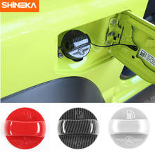 Molduras interiores SHINEKA para Suzuki Jimny, tapa de tanque de combustible Interior de coche, decoración, pegatinas, accesorios para Suzuki Jimny 2019 + 2024 - compra barato