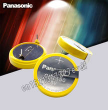10 шт./лот оригинальный Panasonic CR2450 с контактами 3В монетная батарея 2450 литиевая батарея 2024 - купить недорого